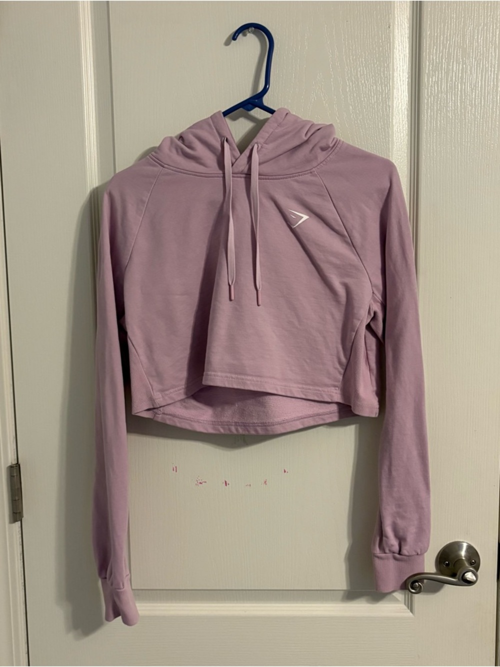 Gymshark Lilac Cropped Hoodie Sweatshirt